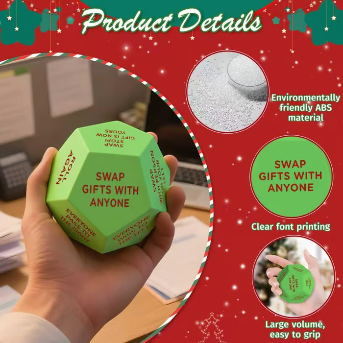 🎁 Hilarious Christmas Gift Exchange Party GameDice