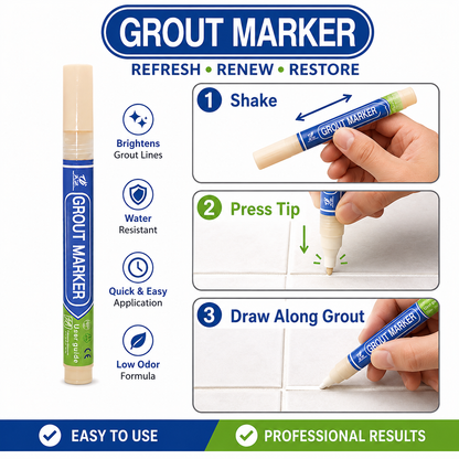 Grout Marker™ | Waterproof Tile Grout Paint & Repair Pen