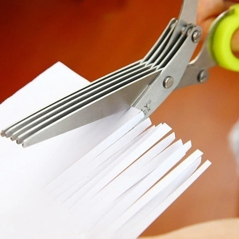 🔥5-Blade Kitchen Salad Scissors