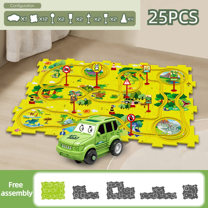 Brain-Teasing Puzzle Track Car Set – Ignite Creativity & Problem-Solving Fun