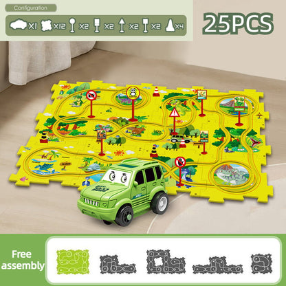 Brain-Teasing Puzzle Track Car Set – Ignite Creativity & Problem-Solving Fun
