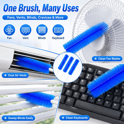 Dust Removal Brush, Bendable Microfiber Head