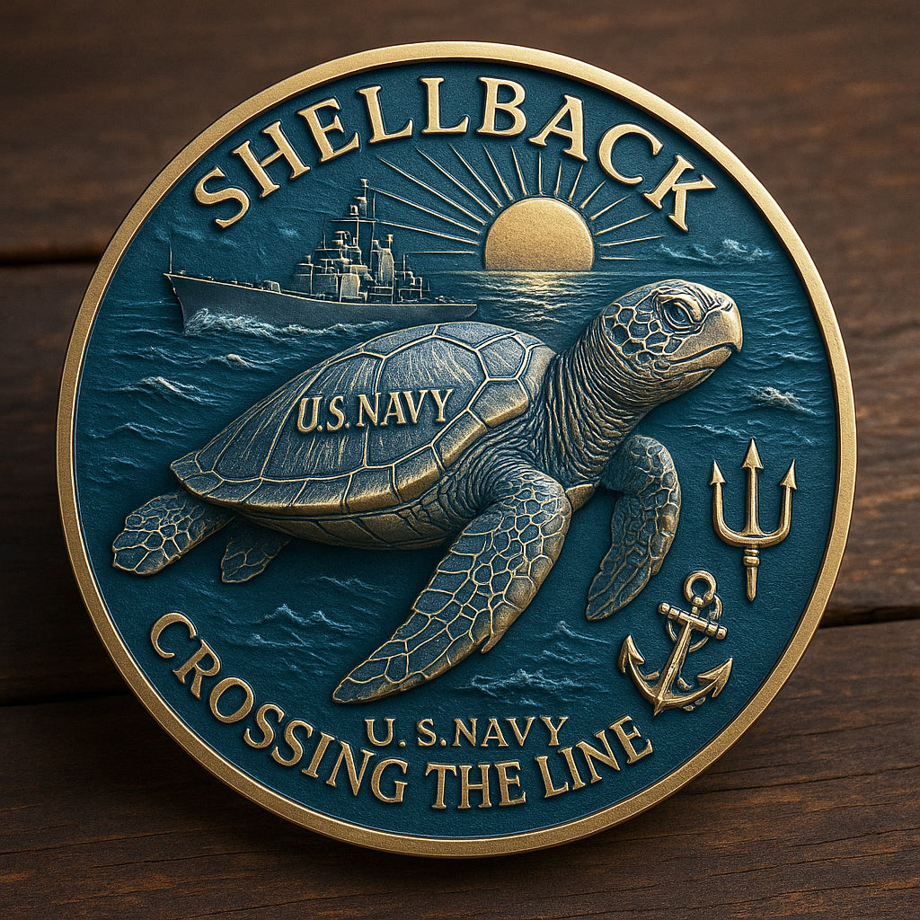 🐢⚓ Shellback: A U.S. Navy Tradition Coin