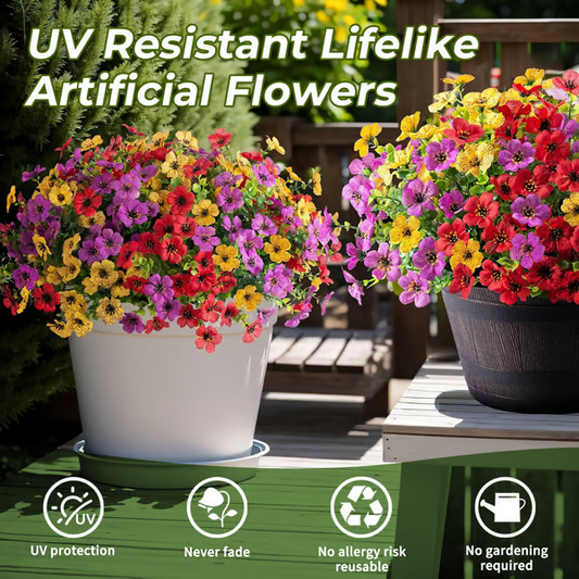 Odeiun™ Lifelike Artificial Flowers – Realistic, Waterproof & Fade-Resistant