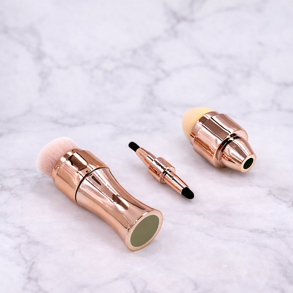 4-in-1 Portable Makeup Brush Set