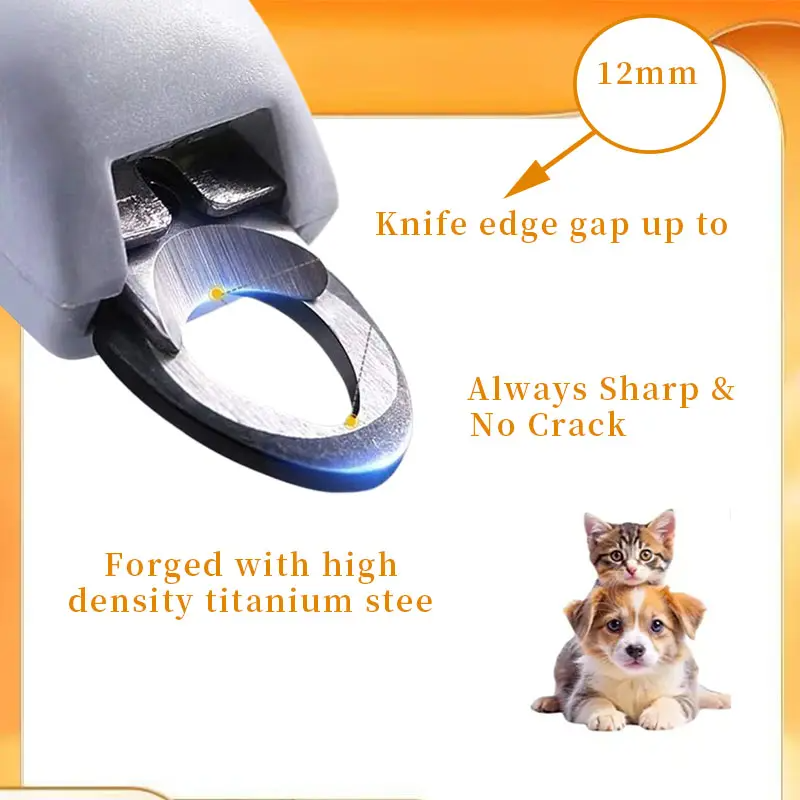 🎁 LED Light Pet Nail Clippers - 5X Magnification