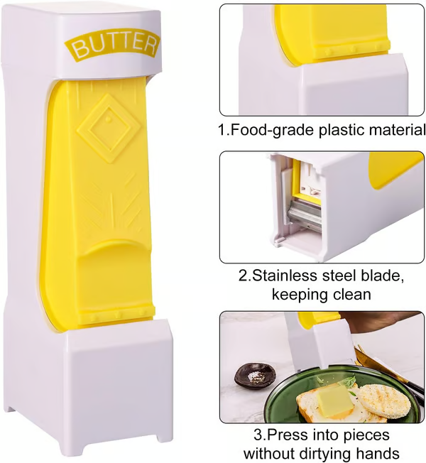 Odeiun™ One-Push Butter Cutter – Effortless, Clean & Perfect Slices Every Time
