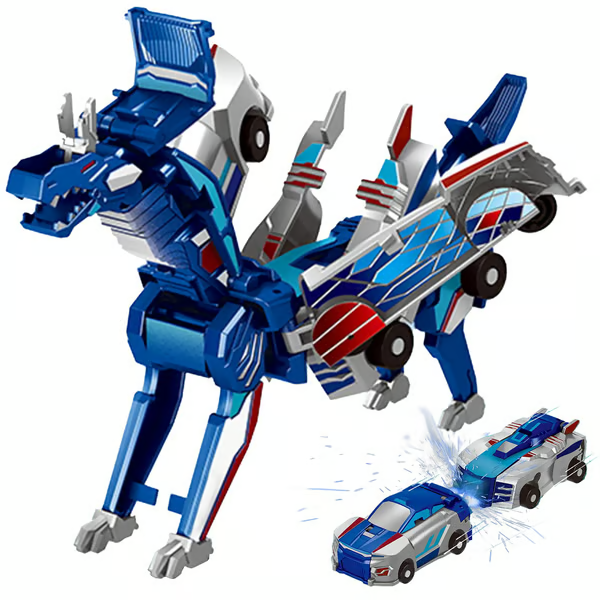 Magnetic Transforming Dinosaur Car – The Ultimate Collision & Change Toy