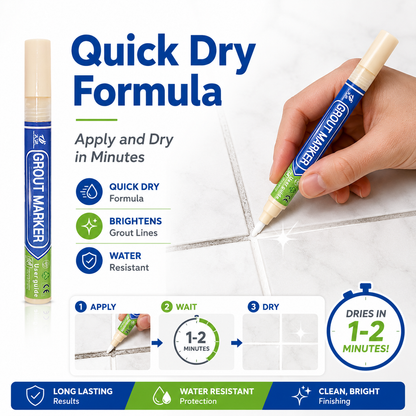 Grout Marker™ | Waterproof Tile Grout Paint & Repair Pen