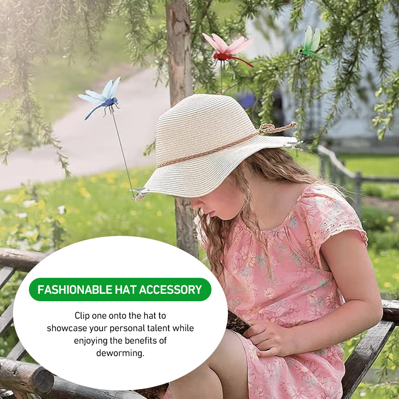 Realistic Dragonfly Mosquito Repellent Clips – Natural Outdoor Bug Protection