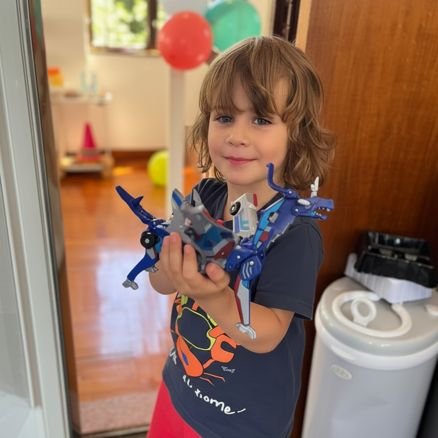 Magnetic Transforming Dinosaur Car – The Ultimate Collision & Change Toy