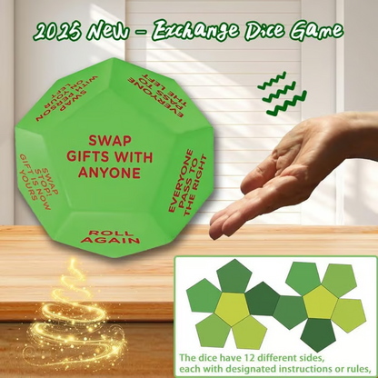 🎁 Hilarious Christmas Gift Exchange Party GameDice