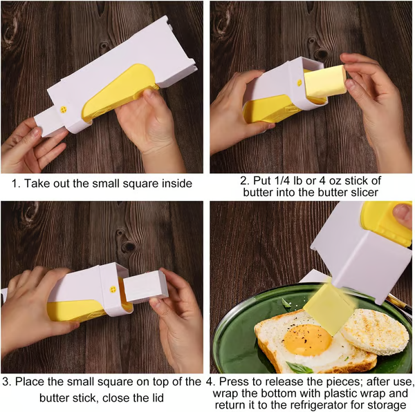 Odeiun™ One-Push Butter Cutter – Effortless, Clean & Perfect Slices Every Time