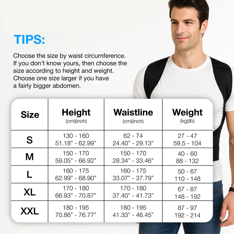 Seurico™ Premium Posture Corrector – Straighten Your Spine & Relieve Pain Instantly