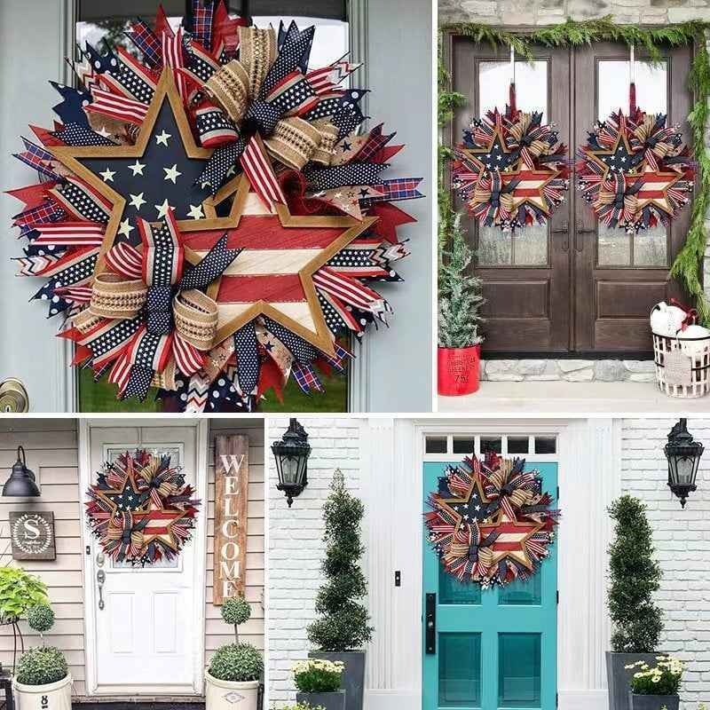 🇺🇸 Sentinels of Honor: 250th Anniversary Hand-Tied Wreath (50% OFF)