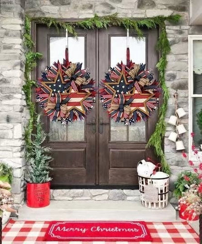 🇺🇸 Sentinels of Honor: 250th Anniversary Hand-Tied Wreath (50% OFF)