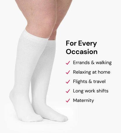 🧦 Extra-Wide Compression Socks: Immediate Relief for Swelling & Fatigue