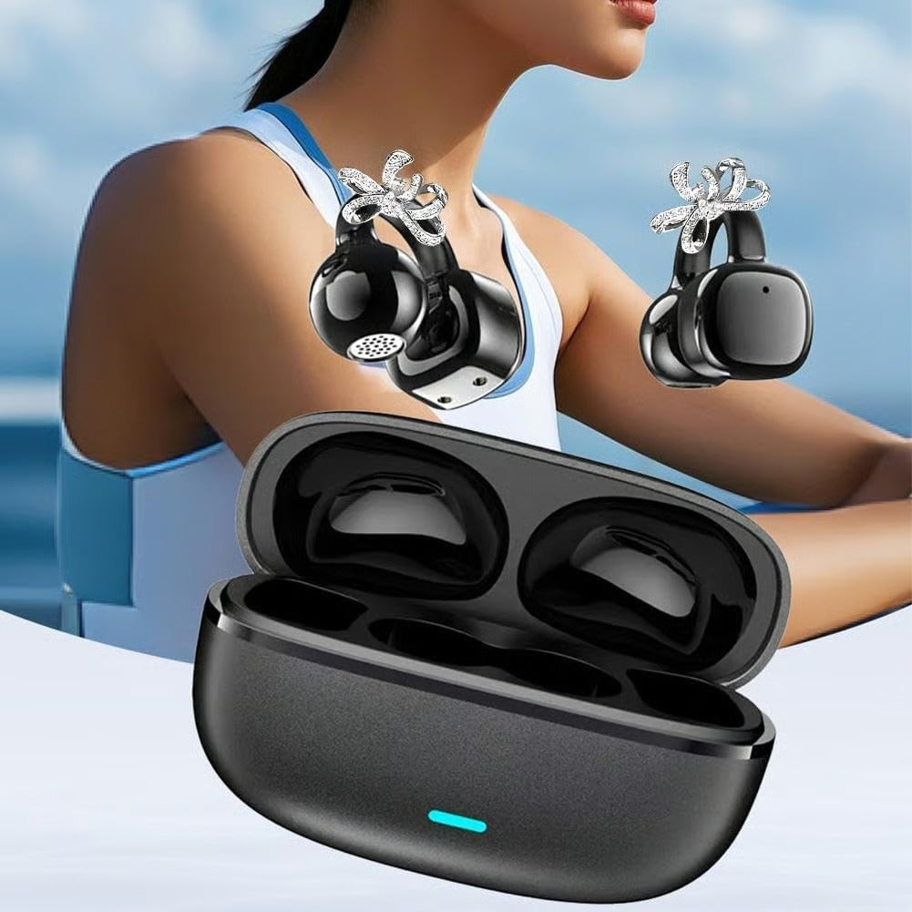 2026 New Luxury Butterfly Clip-On Open-Ear Headphones