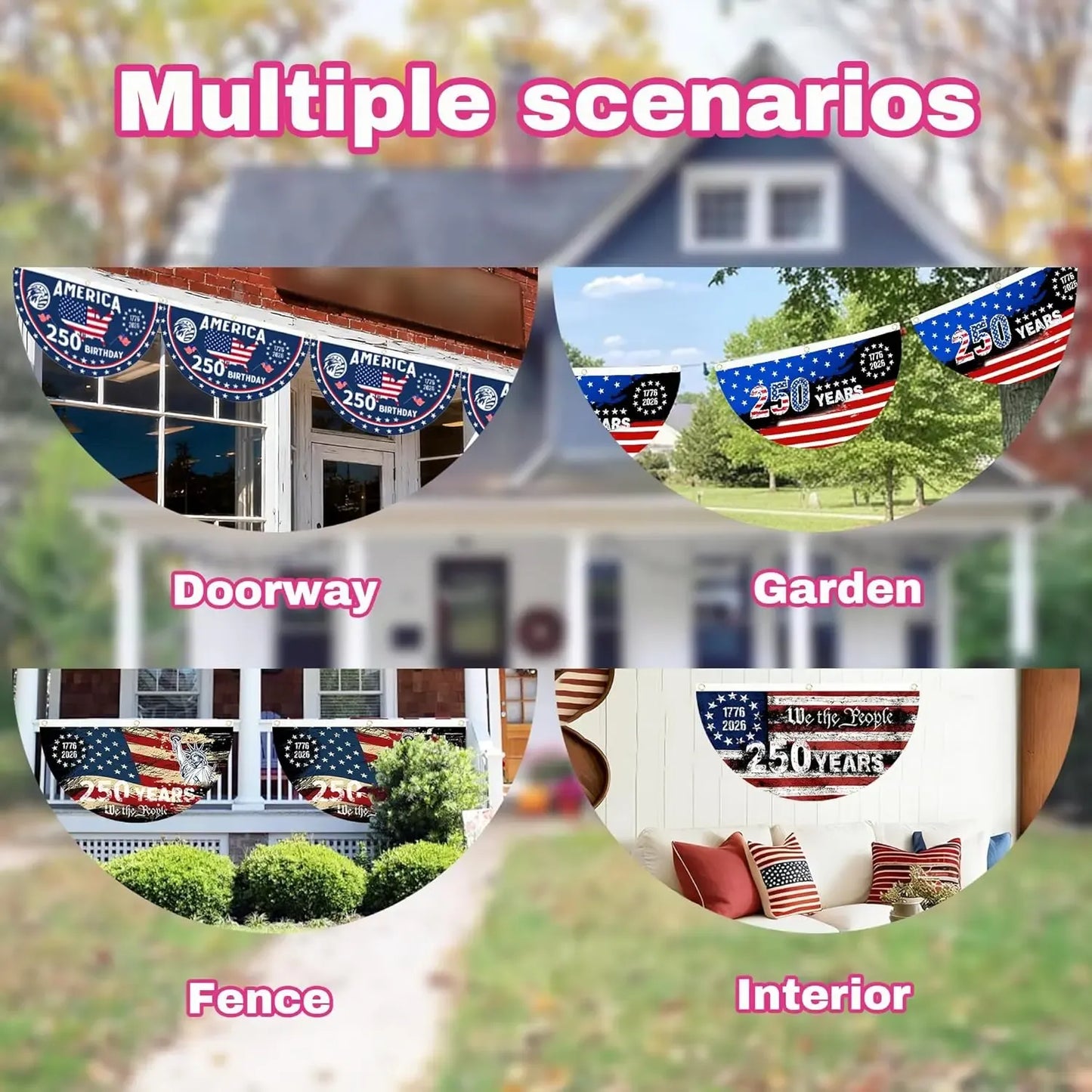 USA 250th Anniversary Banner