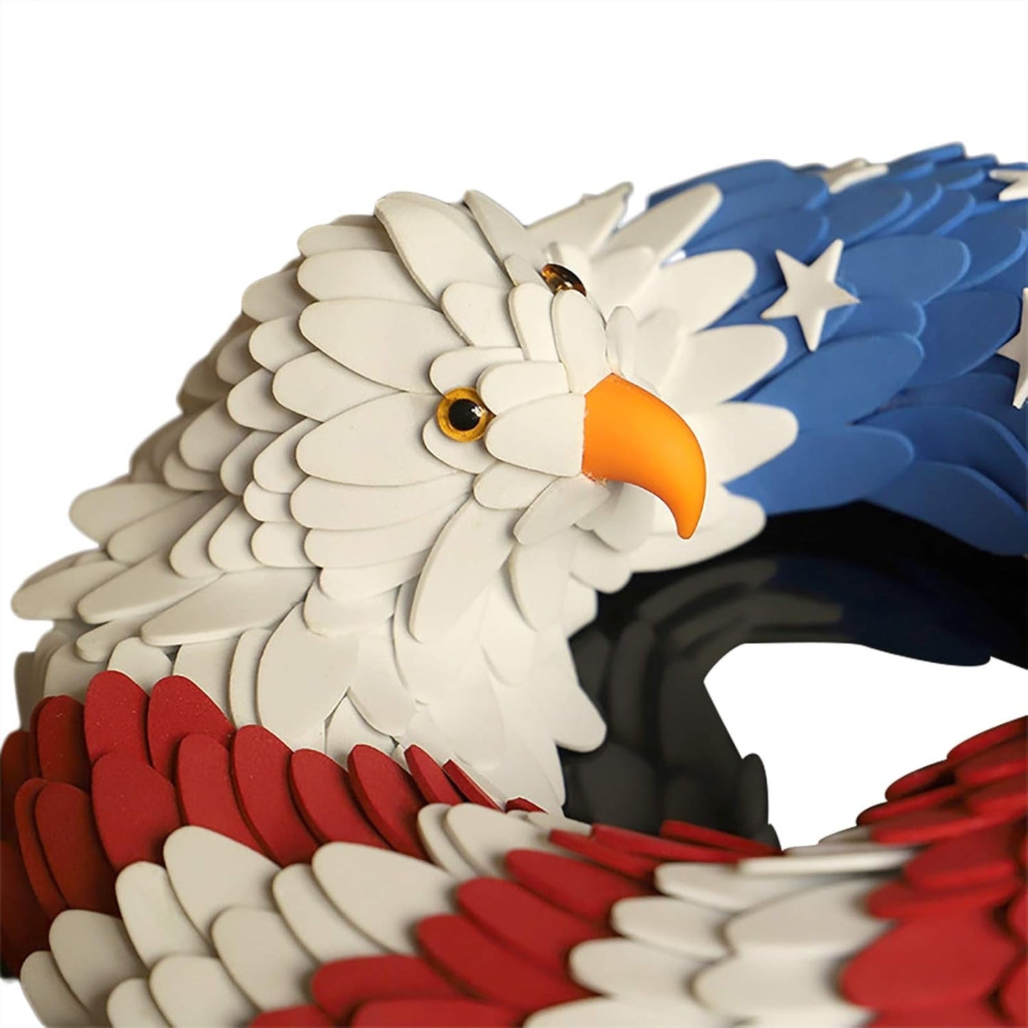 Let Pride Soar at Your Door: The 3D Patriotic Eagle Wreath