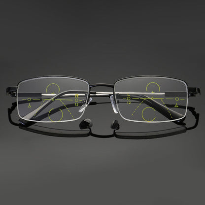 Zakdavi™ Titanium Dual-Focus Progressive Glasses - Seamless Near & Far Vision