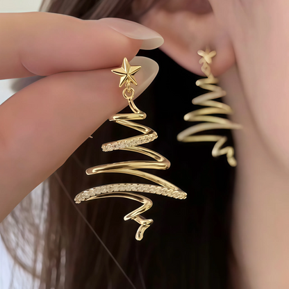 🔥Buy 1 Pair Get 1 Pair Free🔥 Christmas Gift For Her -Shiny Christmas Tree Earrings🎁