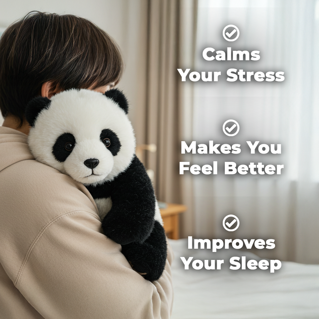 Odeiun™ Lifelike Hugging Panda Plush Toy – Soft, Moving & Magically Comforting