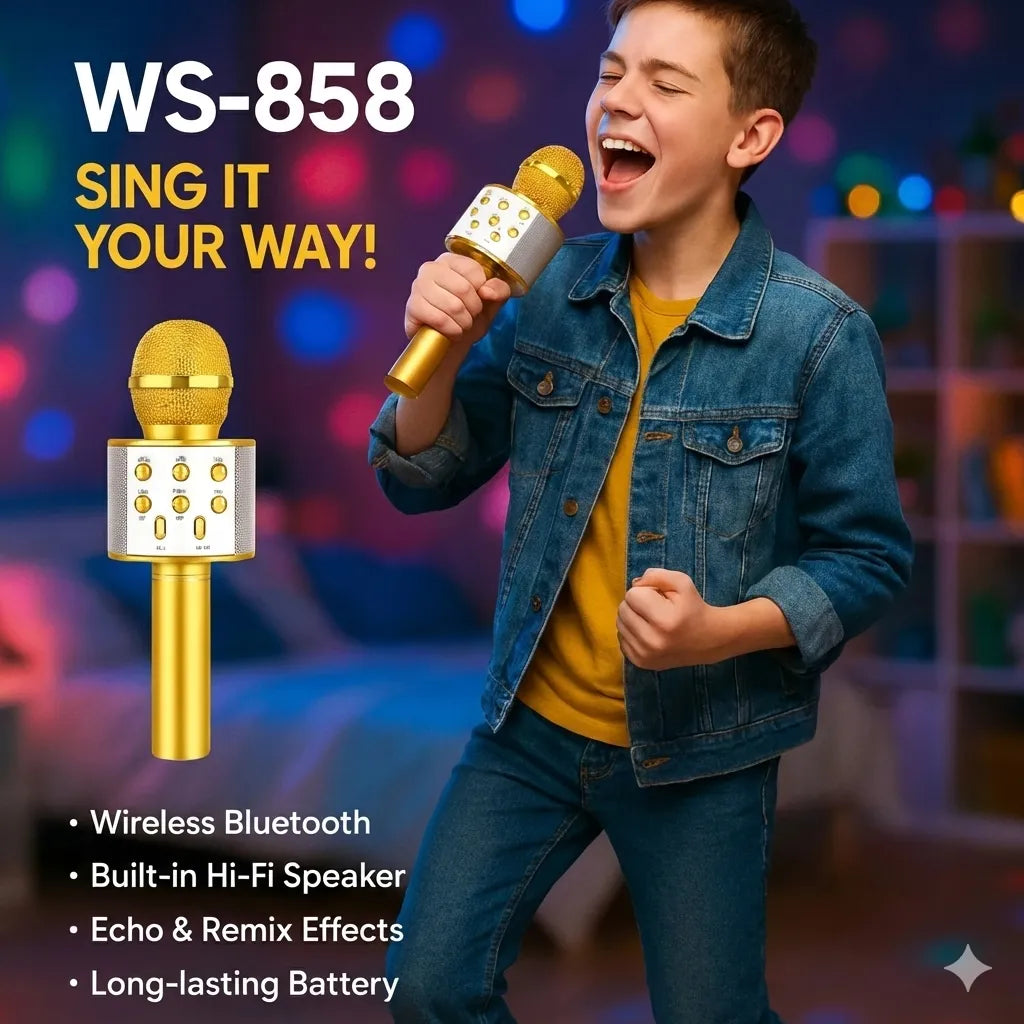 3-in-1 Wireless Bluetooth Karaoke Microphone