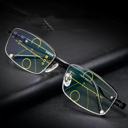 Zakdavi™ Titanium Dual-Focus Progressive Glasses - Seamless Near & Far Vision