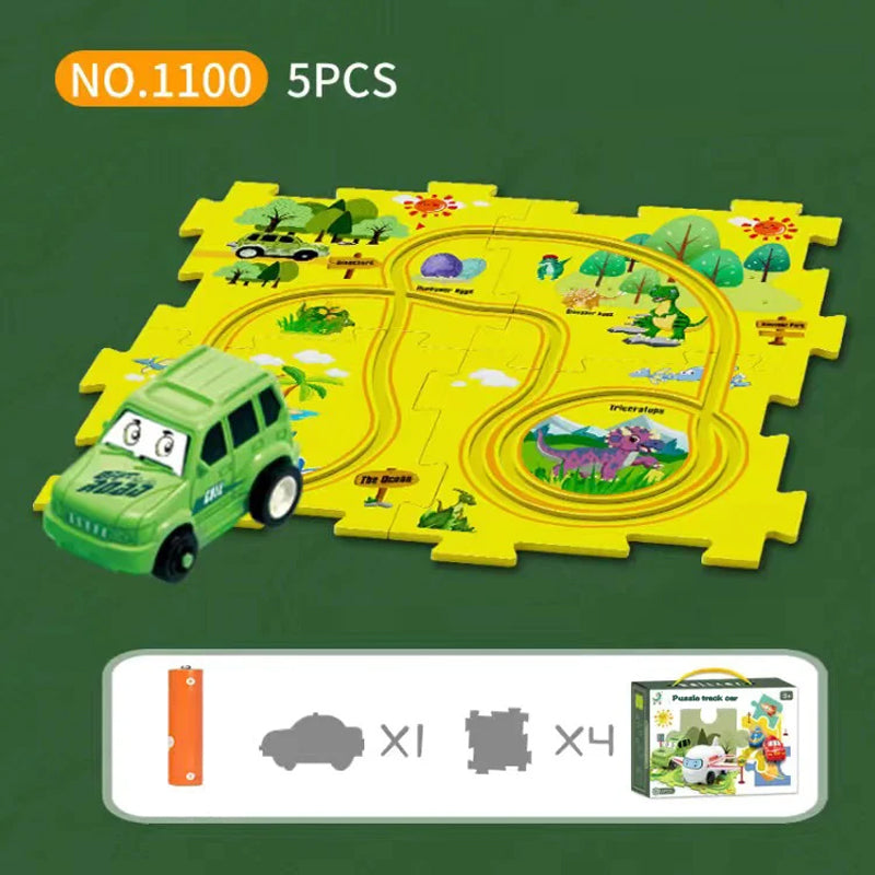 Brain-Teasing Puzzle Track Car Set – Ignite Creativity & Problem-Solving Fun