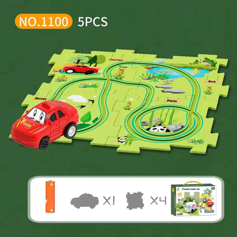 Brain-Teasing Puzzle Track Car Set – Ignite Creativity & Problem-Solving Fun