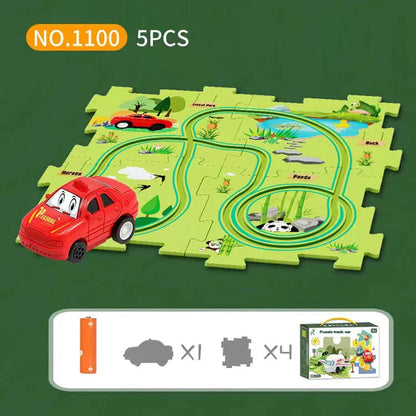 Brain-Teasing Puzzle Track Car Set – Ignite Creativity & Problem-Solving Fun