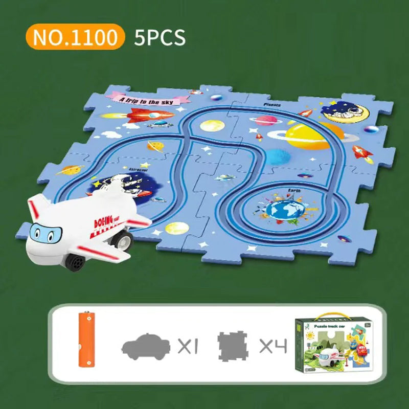 Brain-Teasing Puzzle Track Car Set – Ignite Creativity & Problem-Solving Fun
