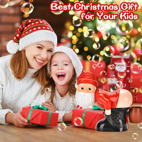 🎅 Christmas Big Sale 🎁Funny Santa Bubble Blowing Machine – Exquisite Gift Box Edition 🎄✨