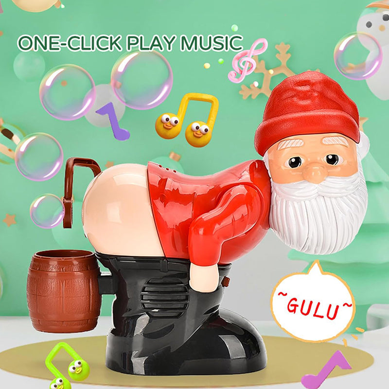 🎅 Christmas Big Sale 🎁Funny Santa Bubble Blowing Machine – Exquisite Gift Box Edition 🎄✨