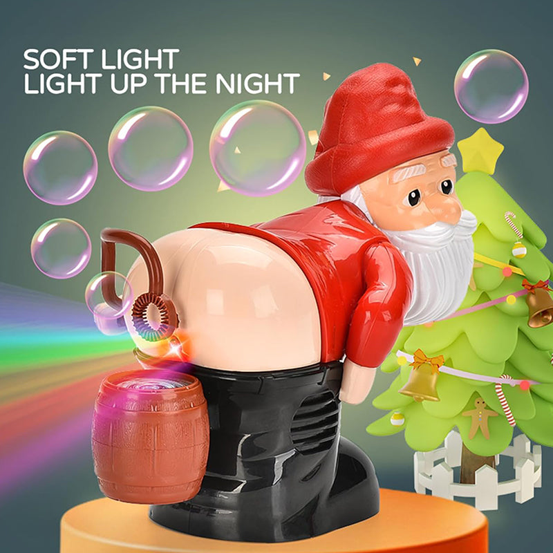 🎅 Christmas Big Sale 🎁Funny Santa Bubble Blowing Machine – Exquisite Gift Box Edition 🎄✨