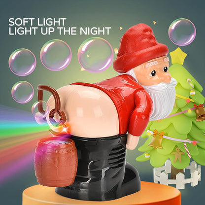 🎅 Christmas Big Sale 🎁Funny Santa Bubble Blowing Machine – Exquisite Gift Box Edition 🎄✨
