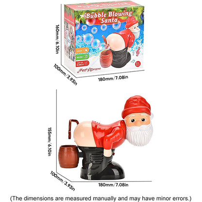 🎅 Christmas Big Sale 🎁Funny Santa Bubble Blowing Machine – Exquisite Gift Box Edition 🎄✨