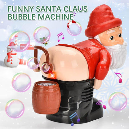 🎅 Christmas Big Sale 🎁Funny Santa Bubble Blowing Machine – Exquisite Gift Box Edition 🎄✨