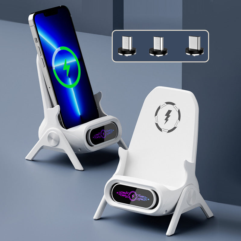 Innovative 15W Wireless Fast Charger & Ergonomic Phone Holder