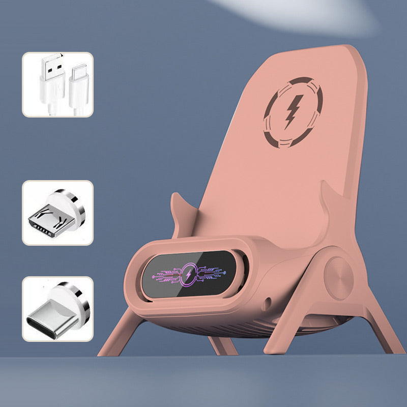Innovative 15W Wireless Fast Charger & Ergonomic Phone Holder