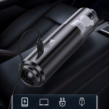 ✨Powerful Mini Car Vacuum Cleaner – Quiet, Cordless, HEPA Filtration for Deep Cleaning & Fresh Air