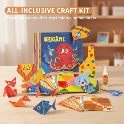 152-Piece 3D Paper Animal Craft Kit – Fun, Educational & Safe for Kids