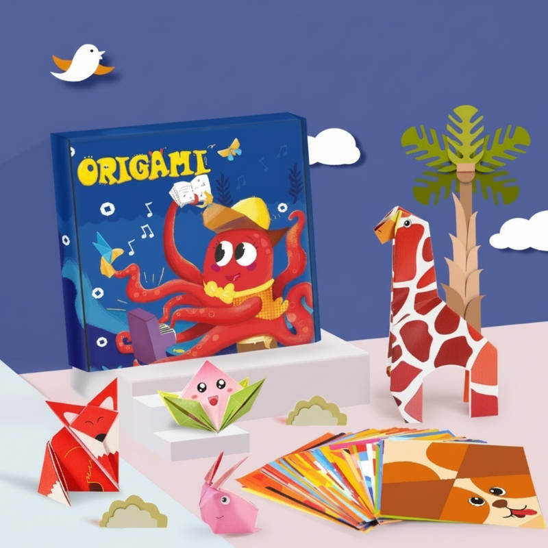 152-Piece 3D Paper Animal Craft Kit – Fun, Educational & Safe for Kids