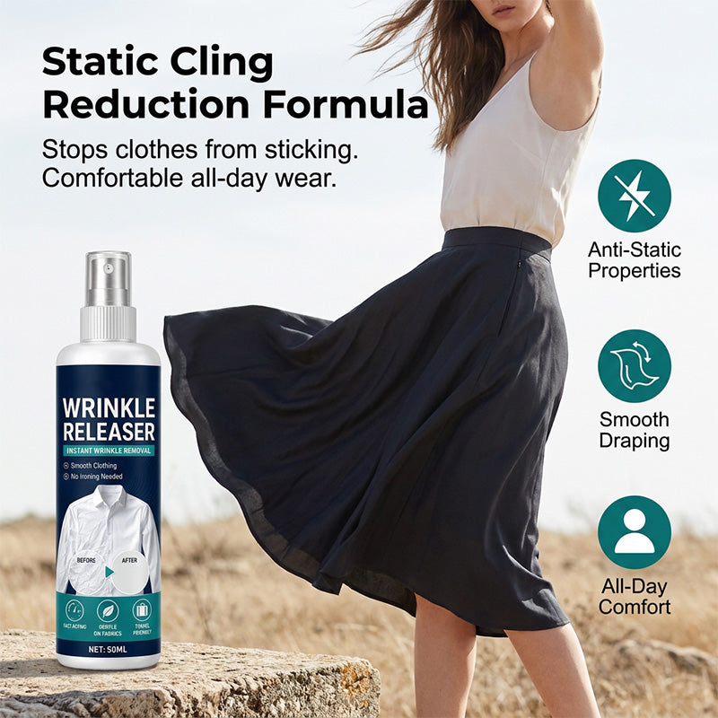 🔥BUY 2 GET 1 FREE💖👔✨ Instant wrinkle release – no iron, travel-ready, static-free & fresh.