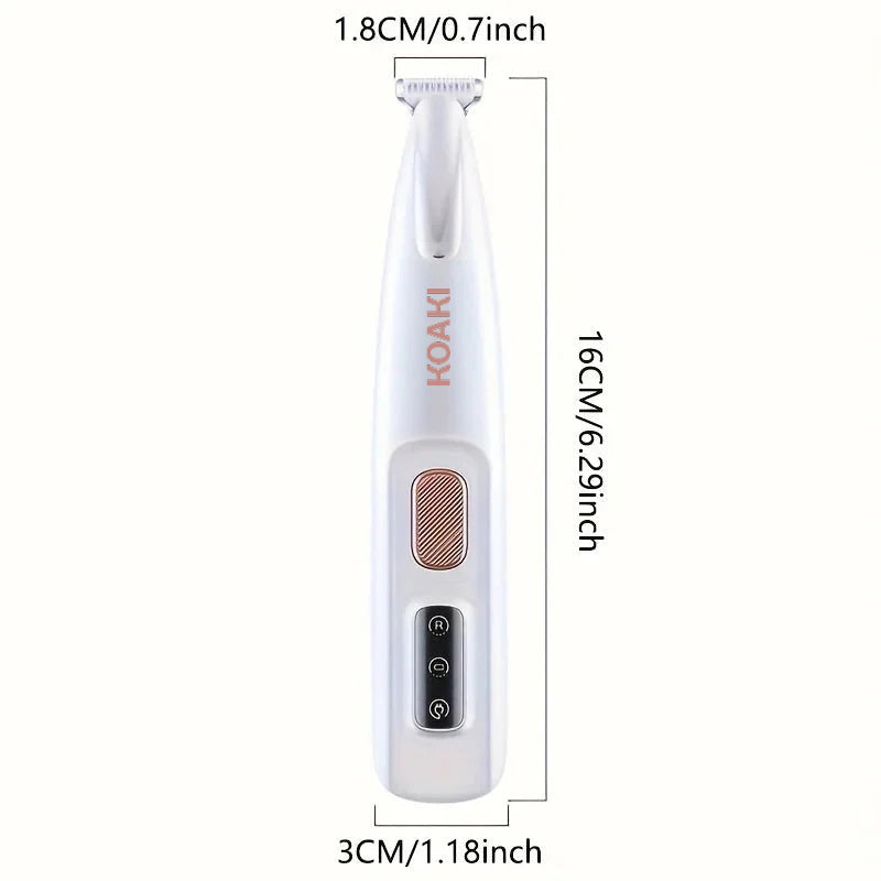 USB Charging Dog Cat Paw Trimmer with LED Light Waterproof