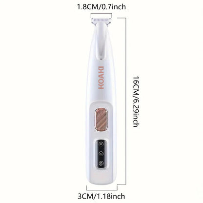 USB Charging Dog Cat Paw Trimmer with LED Light Waterproof
